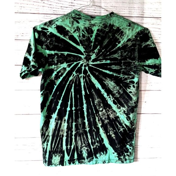 Queen T-shirt Men Besties Donald & Daisy Tie Dye Green Knit Crew Painted Size L - Picture 2 of 9
